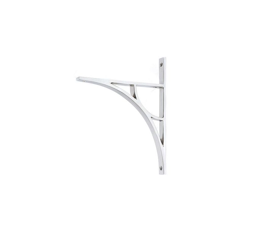 Polished Chrome Tyne Shelf Bracket (260mm x 200mm)