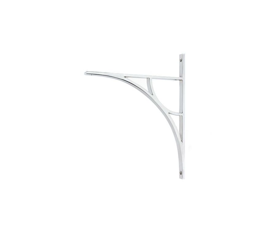Polished Chrome Tyne Shelf Bracket (314mm x 250mm)