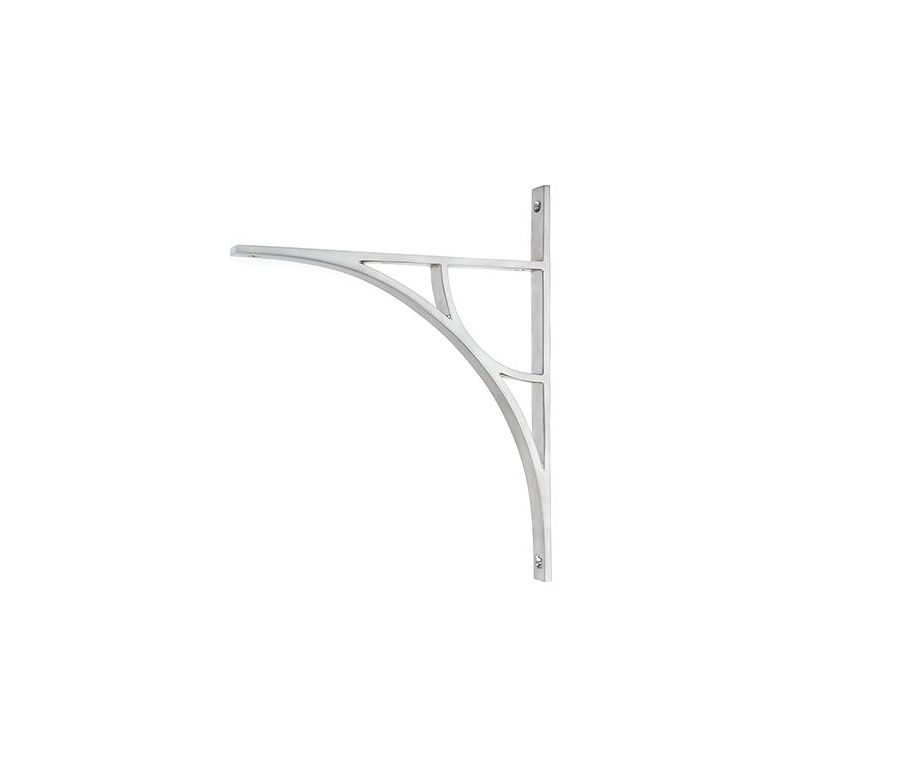 Satin Chrome Tyne Shelf Bracket (314mm x 250mm)