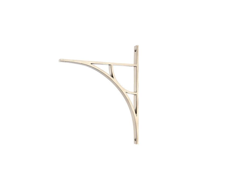 Polished Nickel Tyne Shelf Bracket (314mm x 250mm)