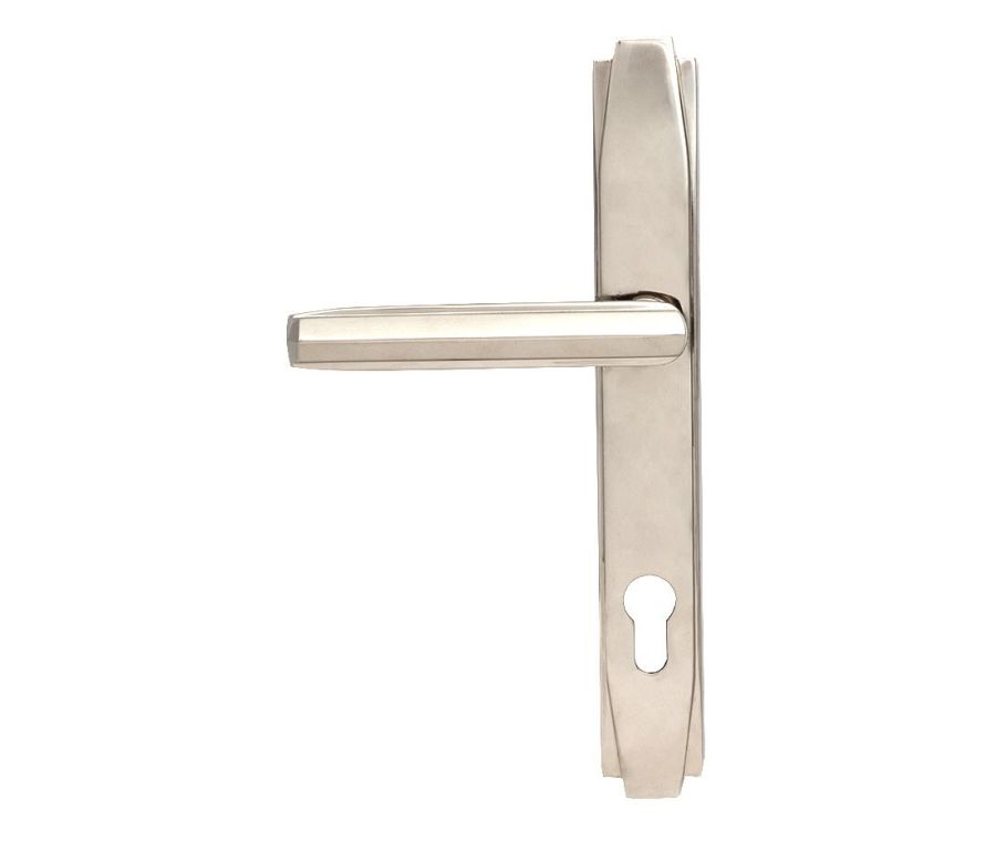 Set Anvil Polished Nickel Art Deco Slimline Lever Espag. Lock Furniture | 51187