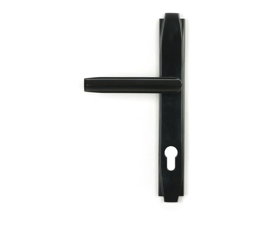 Set Anvil Aged Bronze Art Deco Slimline Lever Espag. Lock Furniture | 51189