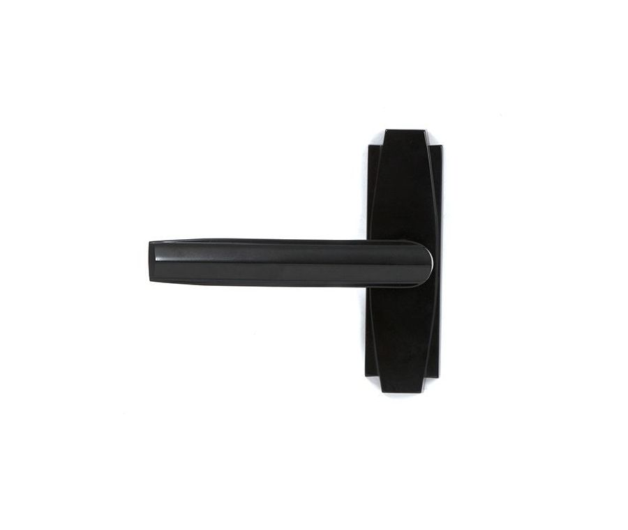 Set Aged Bronze Art Deco Lever on Rose | 51195