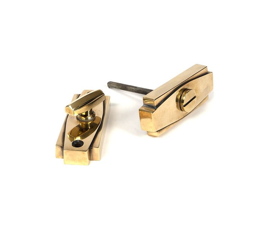 Set Anvil Polished Bronze Art Deco Thumbturn & Snib Release | 51208