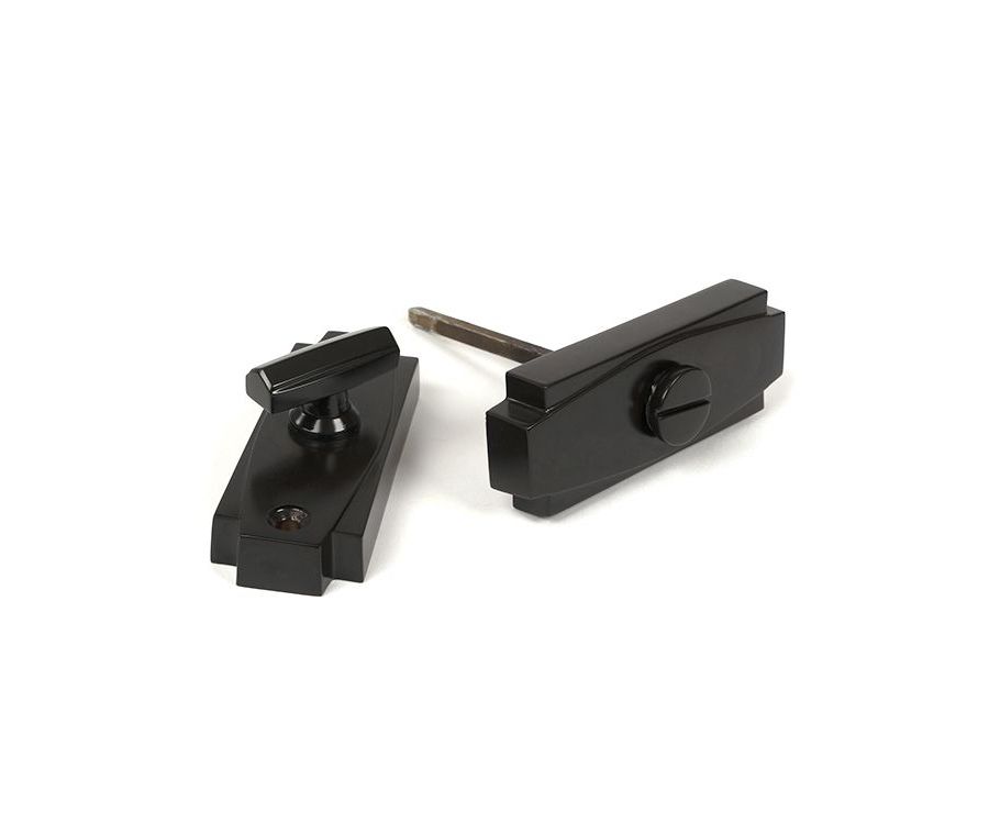 Set Anvil Aged Bronze Art Deco Thumbturn & Snib Release | 51207