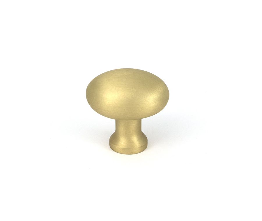 Satin Brass Moore Cabinet Knob - 32mm