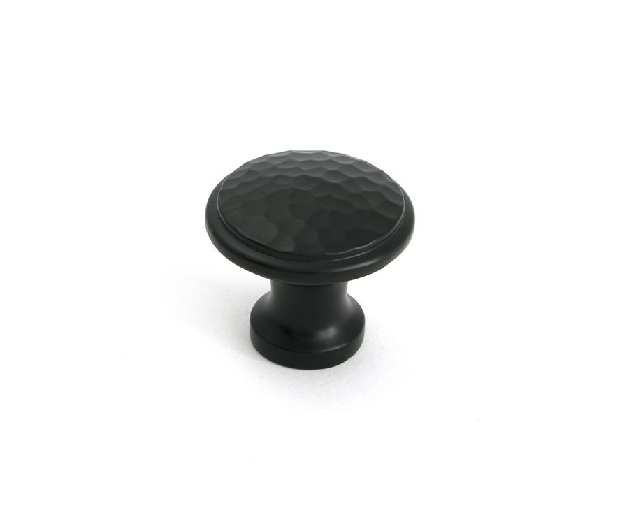 Aged Bronze Hammered Cabinet Knob - Medium