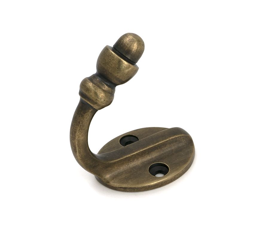 Burnished Brass Coat Hook