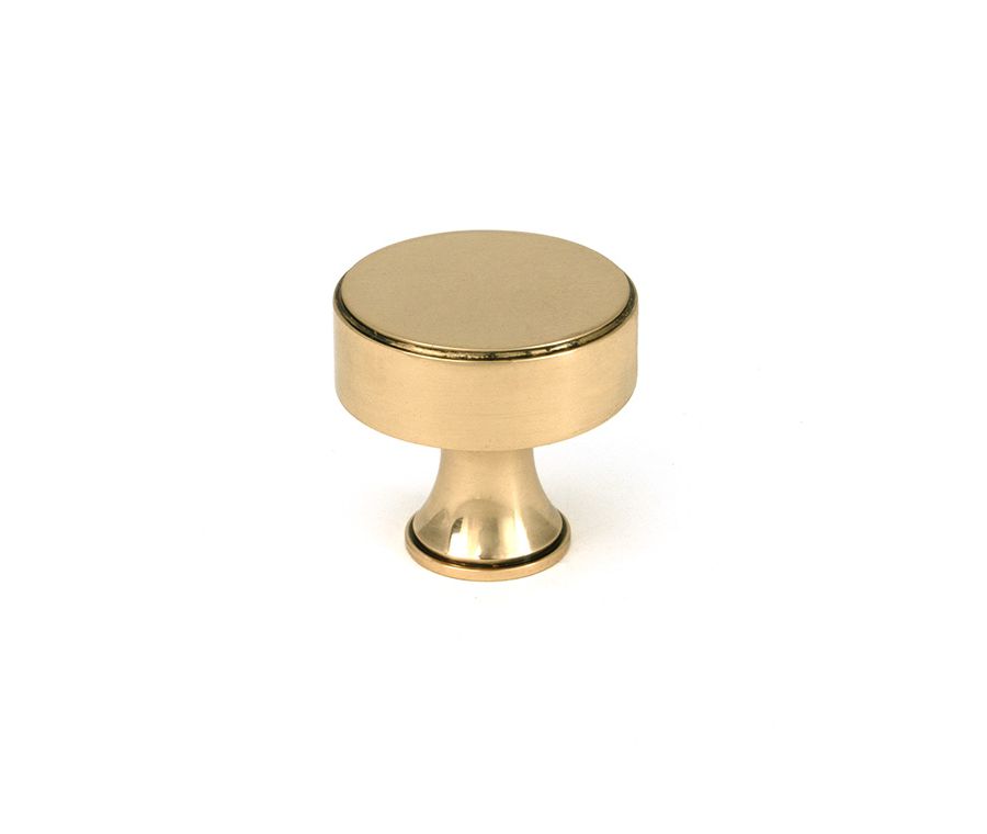 Polished Bronze Scully Cabinet Knob - 32mm