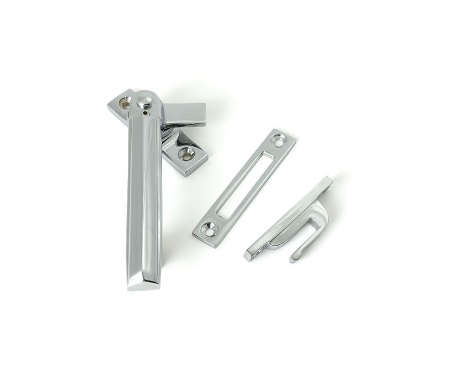 Polished Chrome Locking Art Deco Fastener - LH