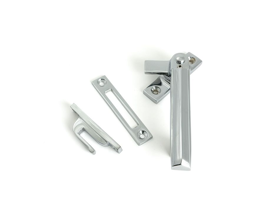 Polished Chrome Locking Art Deco Fastener - RH