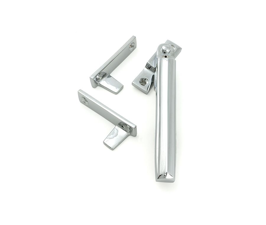 Polished Chrome Night-Vent Locking Art Deco Fastener