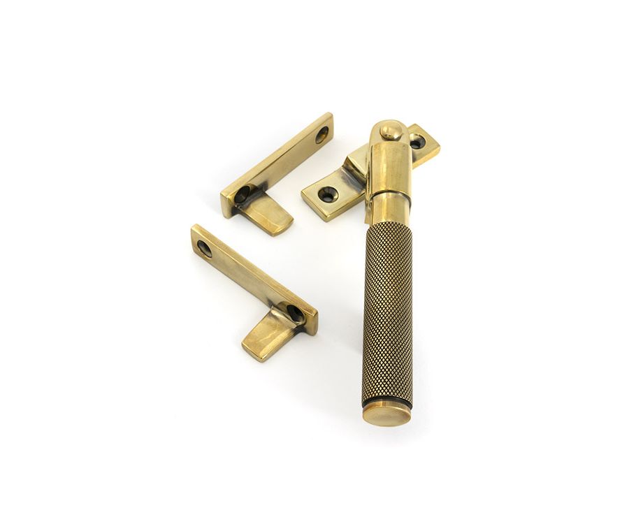 Aged Brass Night-Vent Locking Brompton Fastener