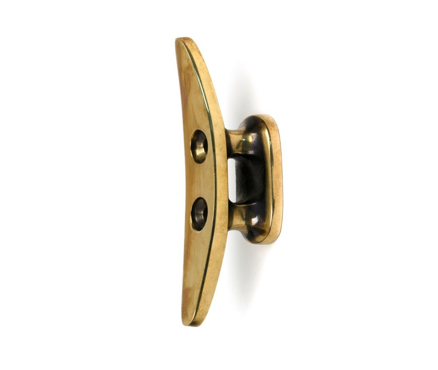 Aged Brass Marine Cleat Hook  |  52238