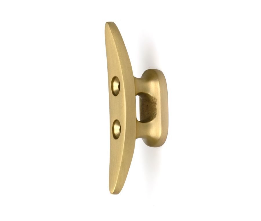 Satin Brass Marine Cleat Hook  |  52243