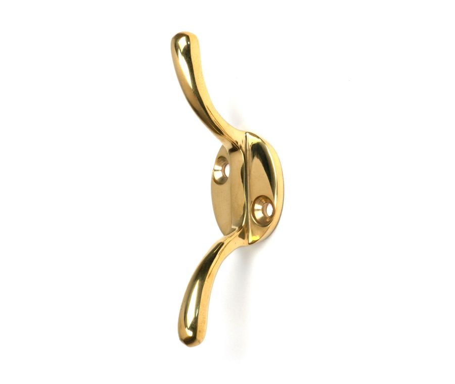 Polished Brass Newbury Cleat Hook  |  52249