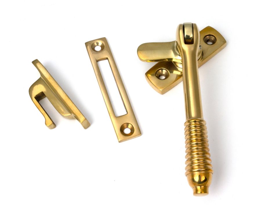 Polished Brass Locking Reeded Fastener  |  52317