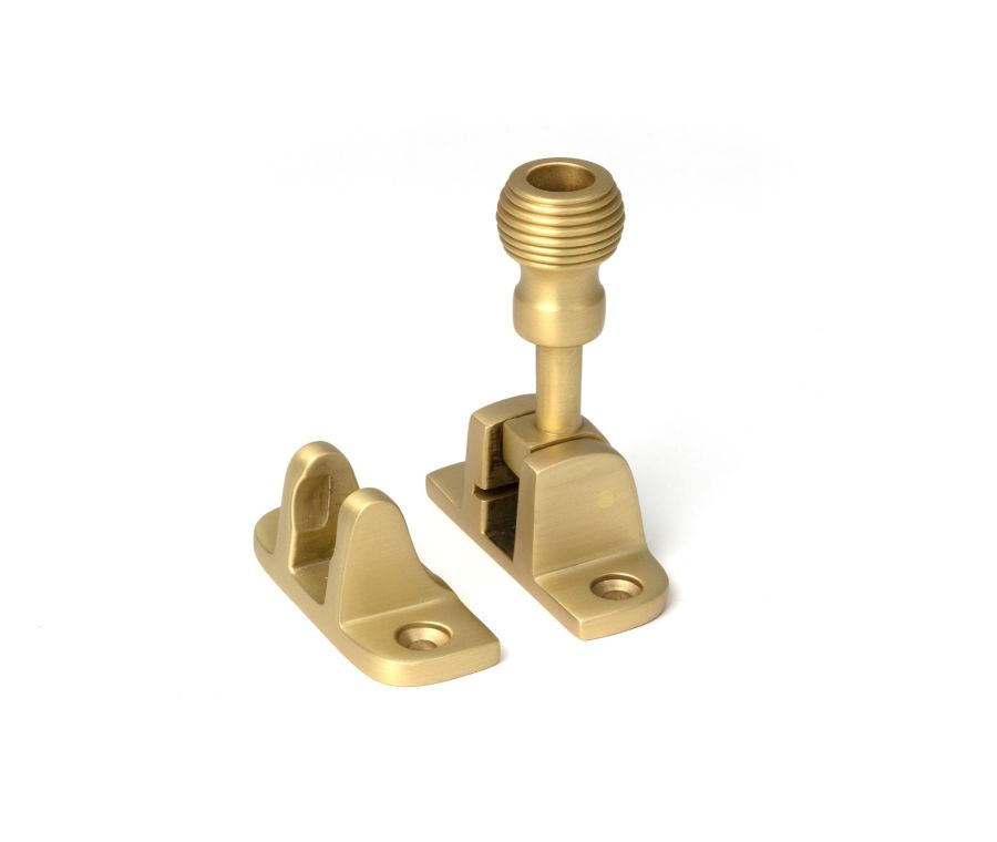 Satin Brass Beehive Brighton Fastener (Radiused)  |  52347