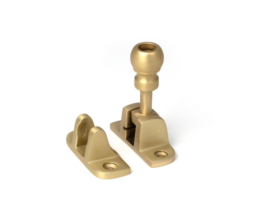 Satin Brass Mushroom Brighton Fastener (Radiused)  |  52348