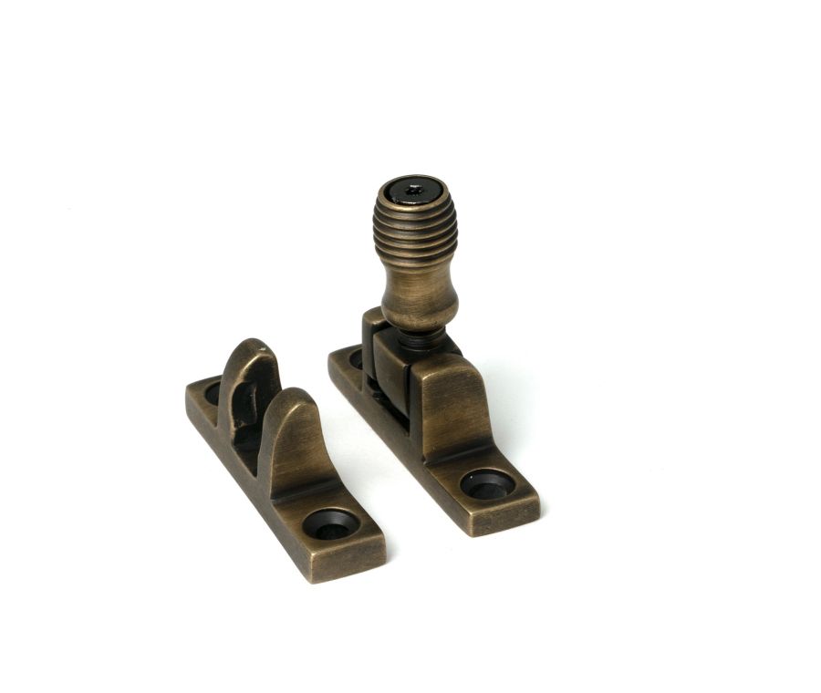 Burnished Brass Beehive Brighton Fastener - Narrow (Square)  |  52351