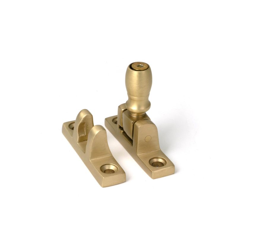 Satin Brass Mushroom Brighton Fastener - Narrow (Square)  |  52356