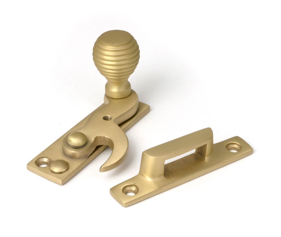 Satin Brass Beehive Sash Hook Fastener  |  52366