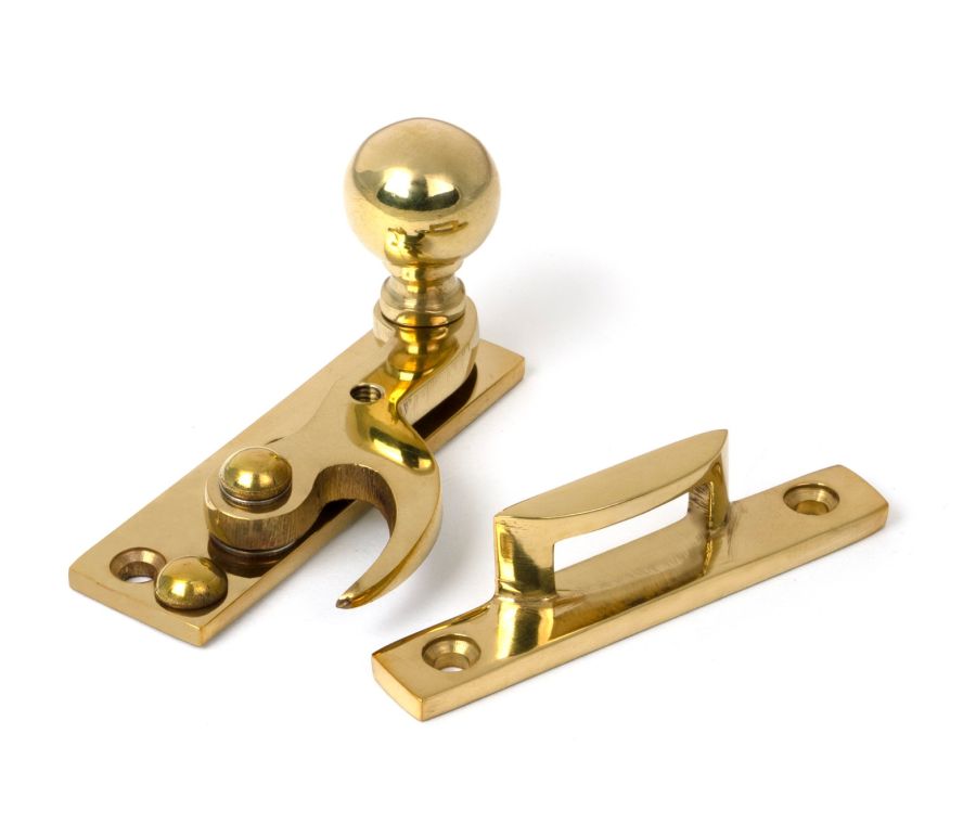 Polished Brass Sash Hook Fastener  |  52369