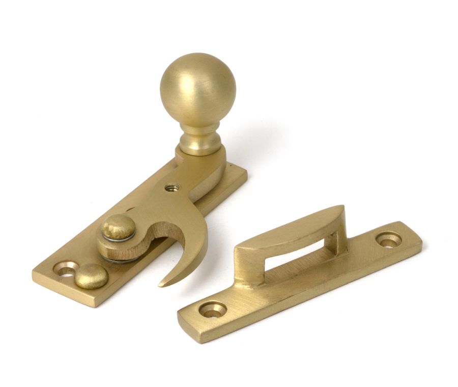 Satin Brass Sash Hook Fastener  |  52377