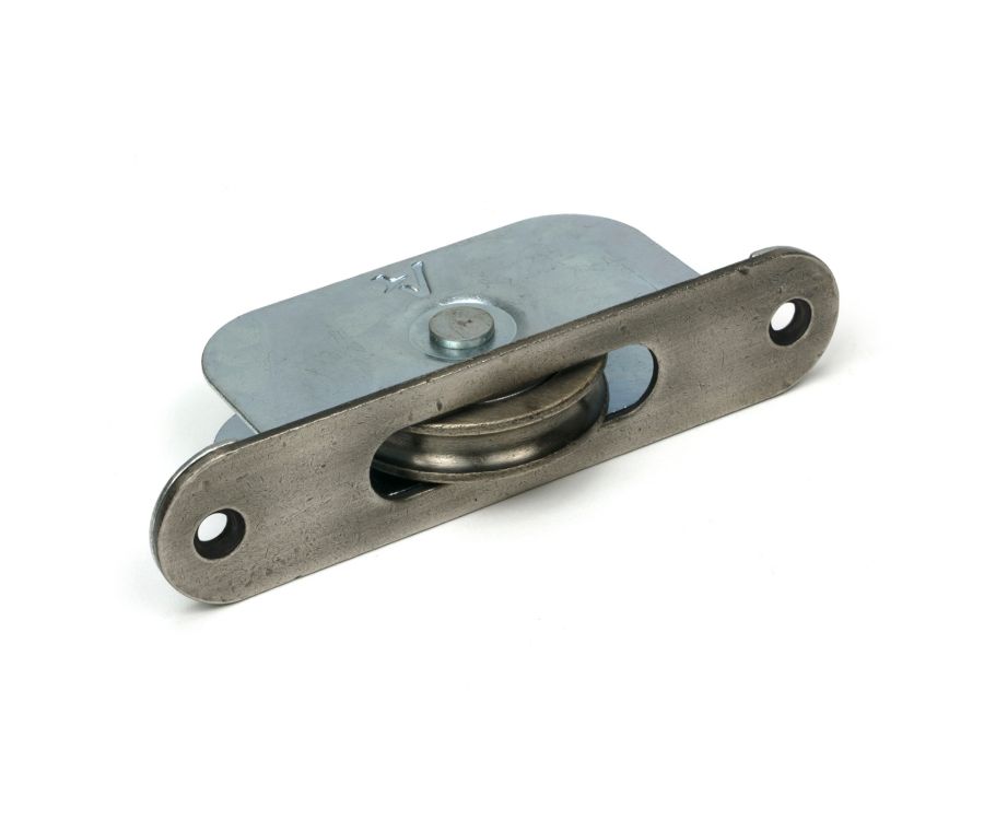 Antique Pewter Radiused Sash Pulley 75kg  |  52392