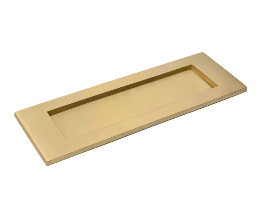 Satin Brass Large Letter Plate | 52413