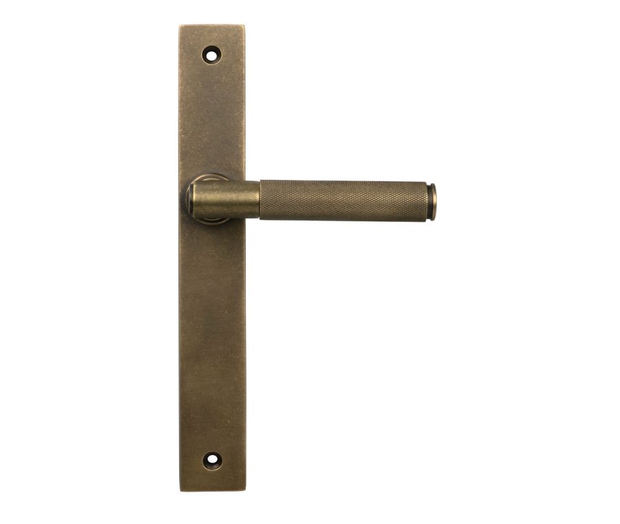 Burnished Brass Brompton Slimline Lever Espag. Latch Set  |  52418