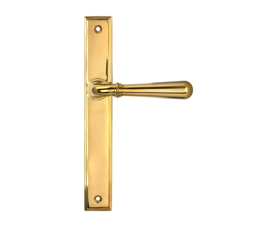 Polished Brass Newbury Slimline Lever Espag. Latch Set  |  52420