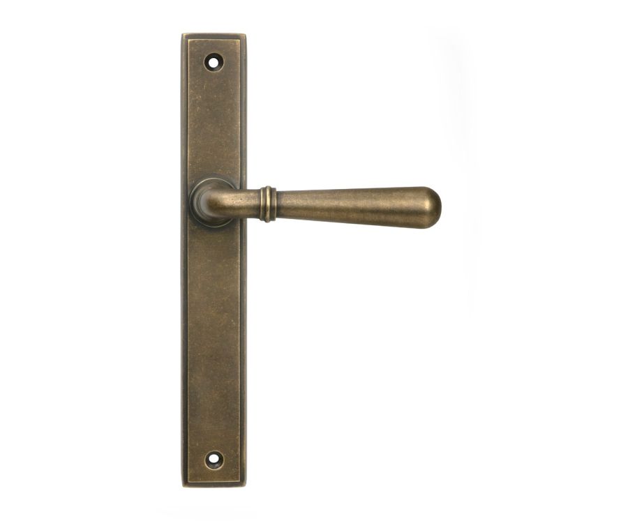 Burnished Brass Newbury Slimline Lever Espag. Latch Set  |  52421