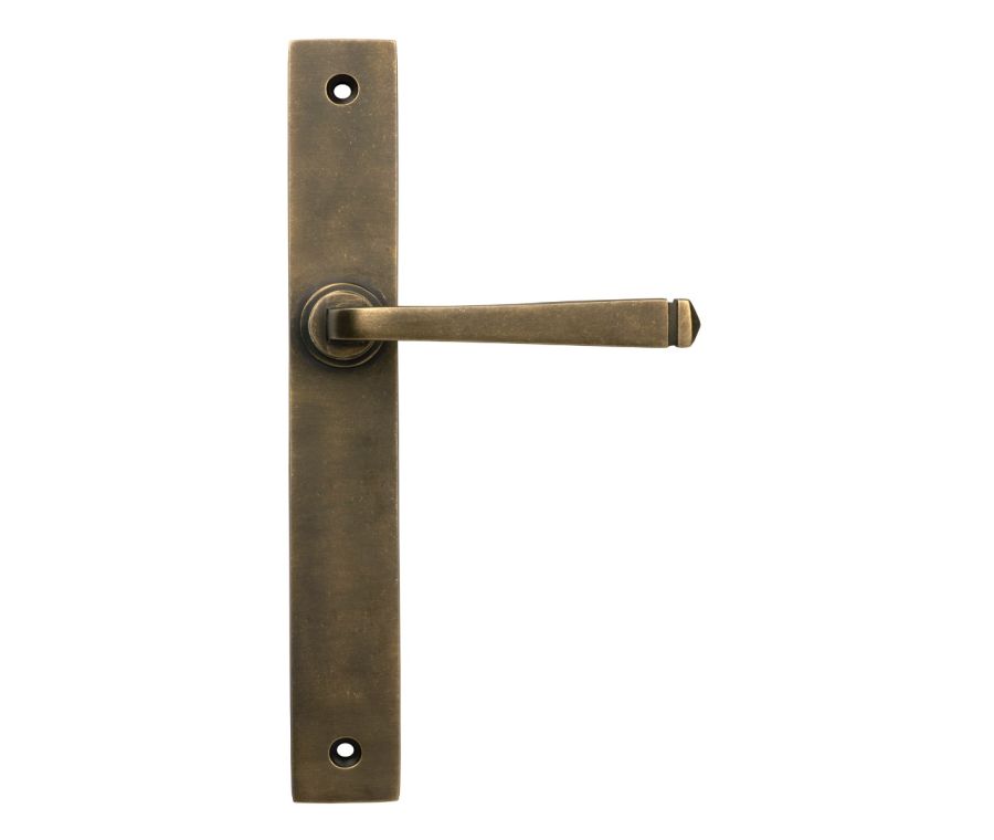Burnished Brass Avon Slimline Lever Latch Set  |  52432