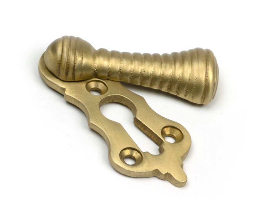 Satin Brass Beehive Escutcheon  |  52454