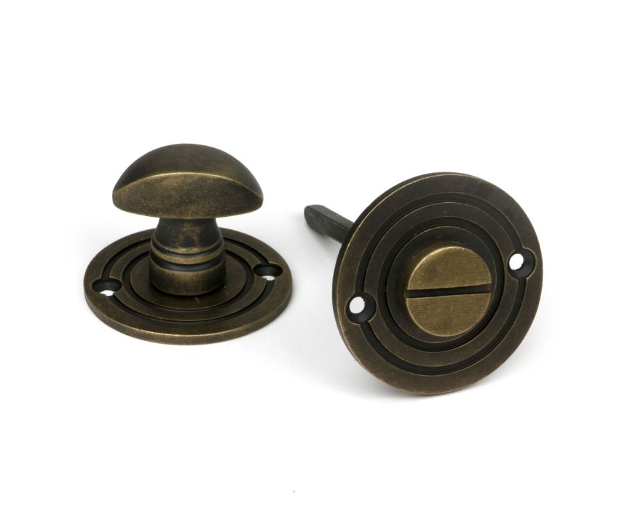 Burnished Brass Round Bathroom Thumbturn  |  52462