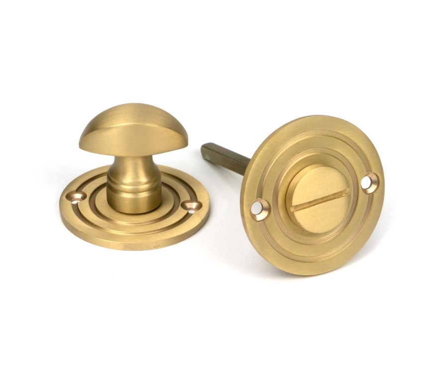 Satin Brass Round Bathroom Thumbturn  |  52463