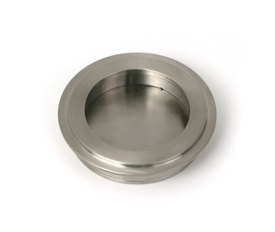 Satin Marine SS (316) 60mm Art Deco Round Pull  |  52506