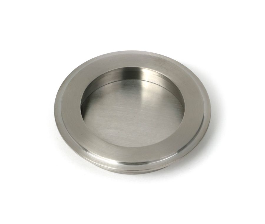 Satin Marine SS (316) 75mm Art Deco Round Pull  |  52508