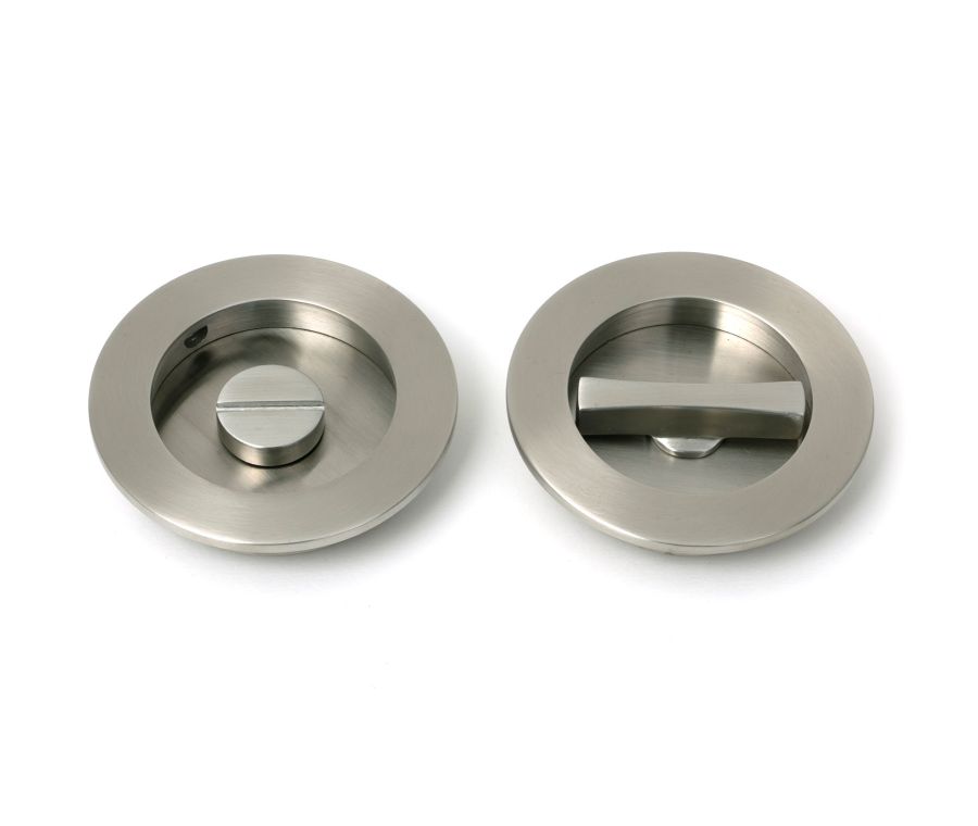 Satin Marine SS (316) 75mm Plain Round Pull - Privacy Set  |  52520