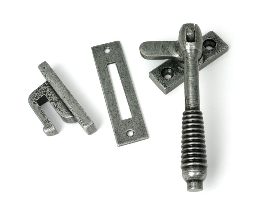 Pewter Locking Reeded Fastener  |  52530