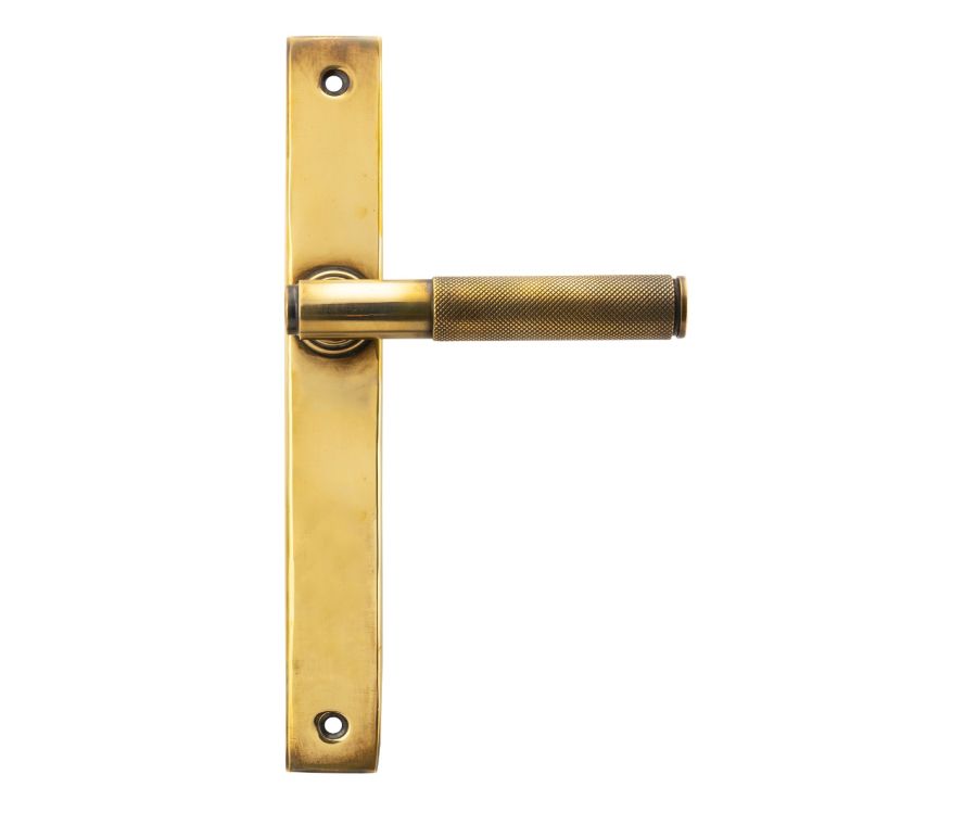 Aged Brass Brompton Slimline Lever Espag. Latch Set  |  52536