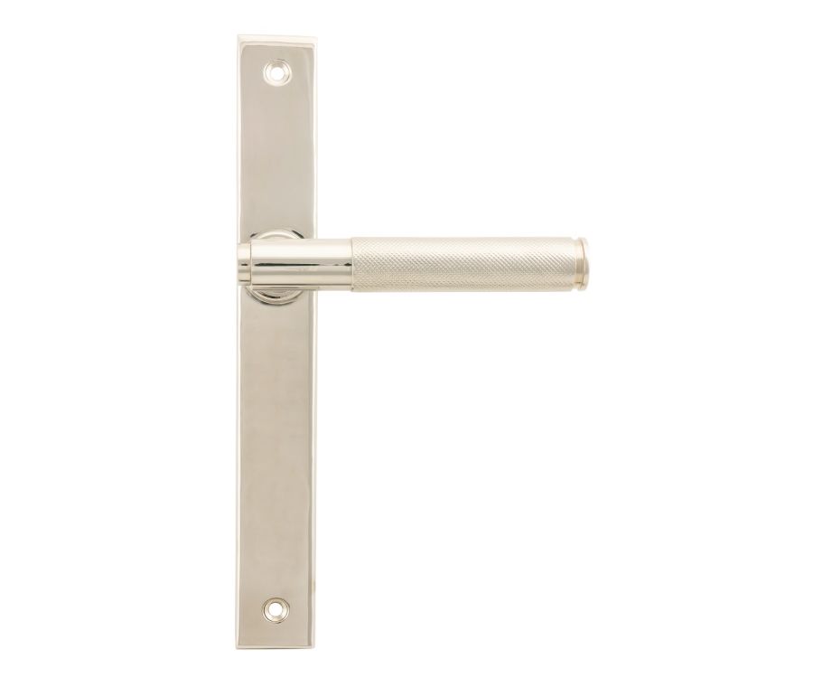 Polished Nickel Brompton Slimline Lever Espag. Latch Set  |  52538