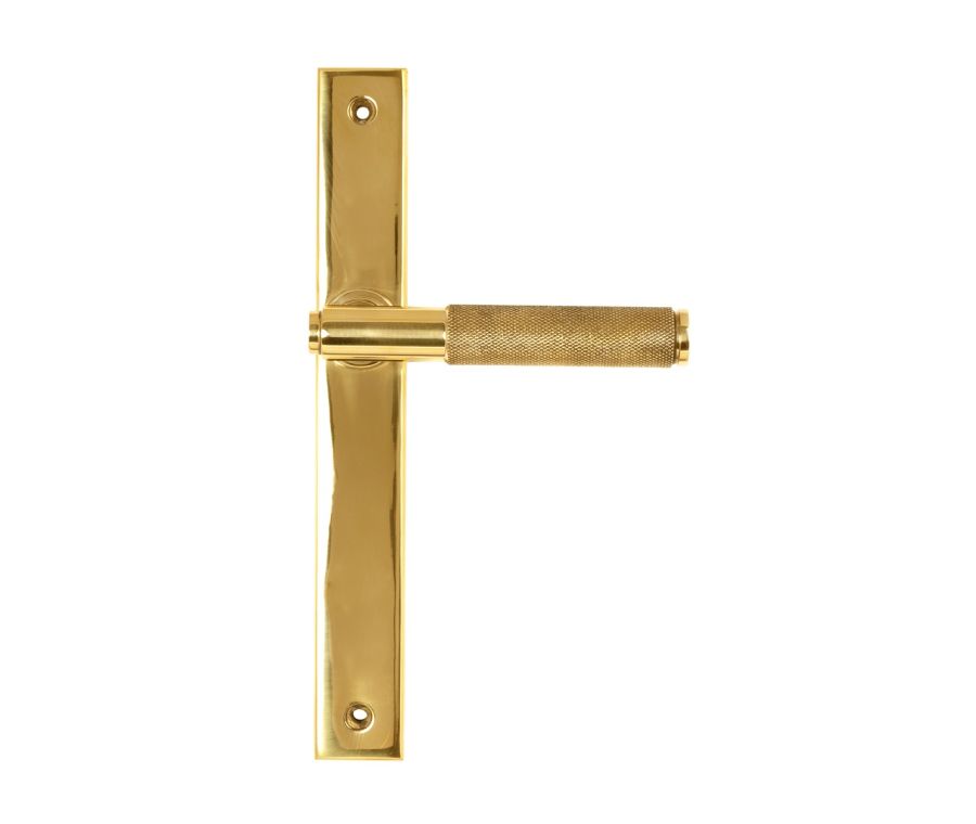 Polished Brass Brompton Slimline Lever Espag. Latch Set  |  52542