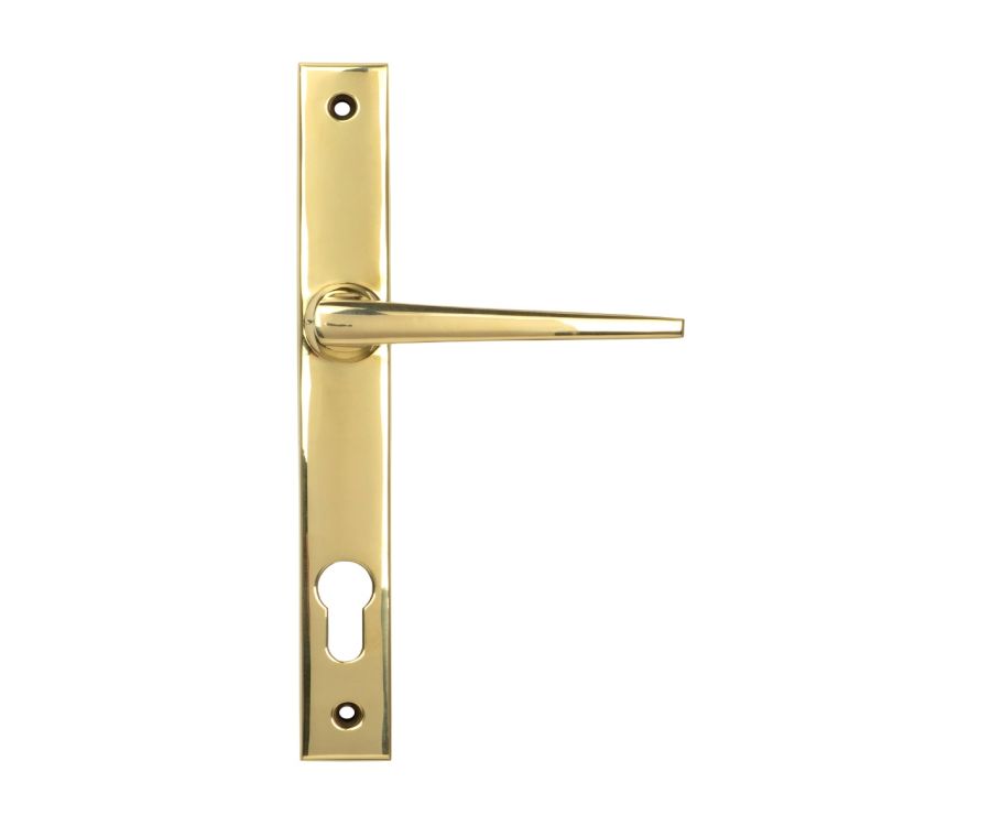 Polished Brass Eaton Slimline Lever Espag. Lock Set  |  52607