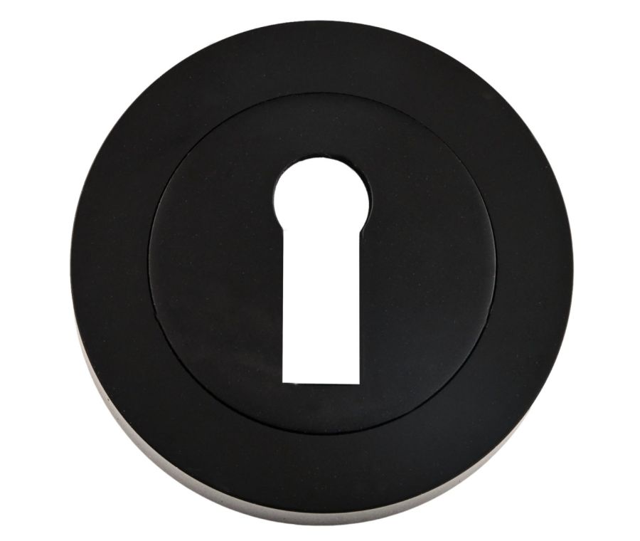 Matt Black Round Standard Key Escutcheon | 62261