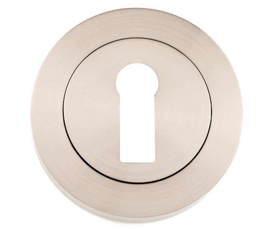 Satin Nickel Round Standard Key Escutcheon | 63651
