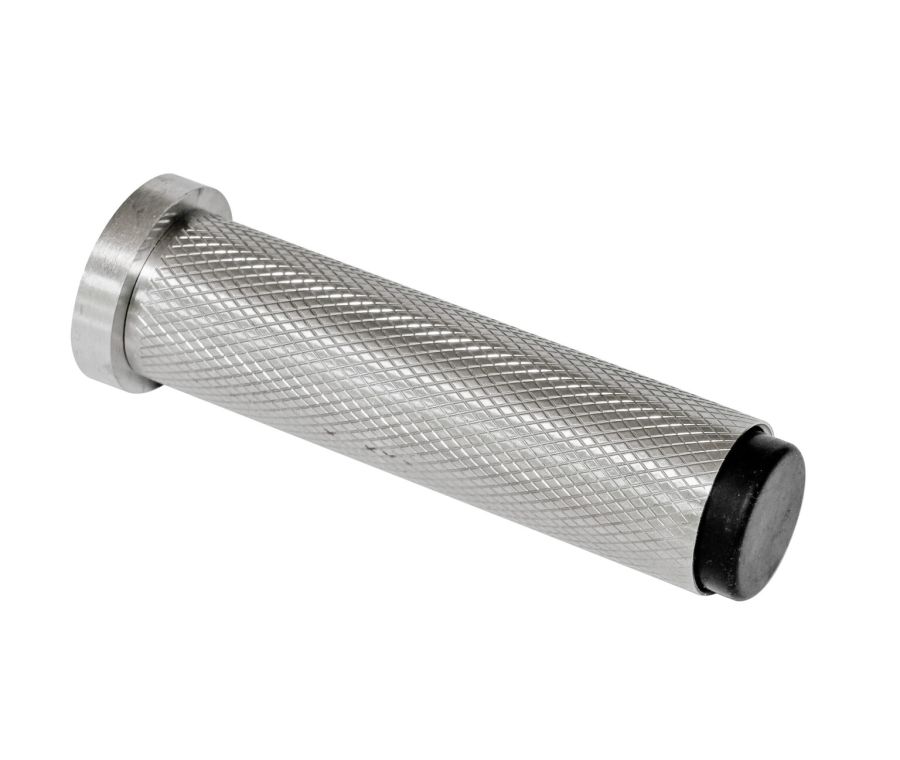 Satin Stainless Steel 76mm Knurled Skirting Door Stop | 63742