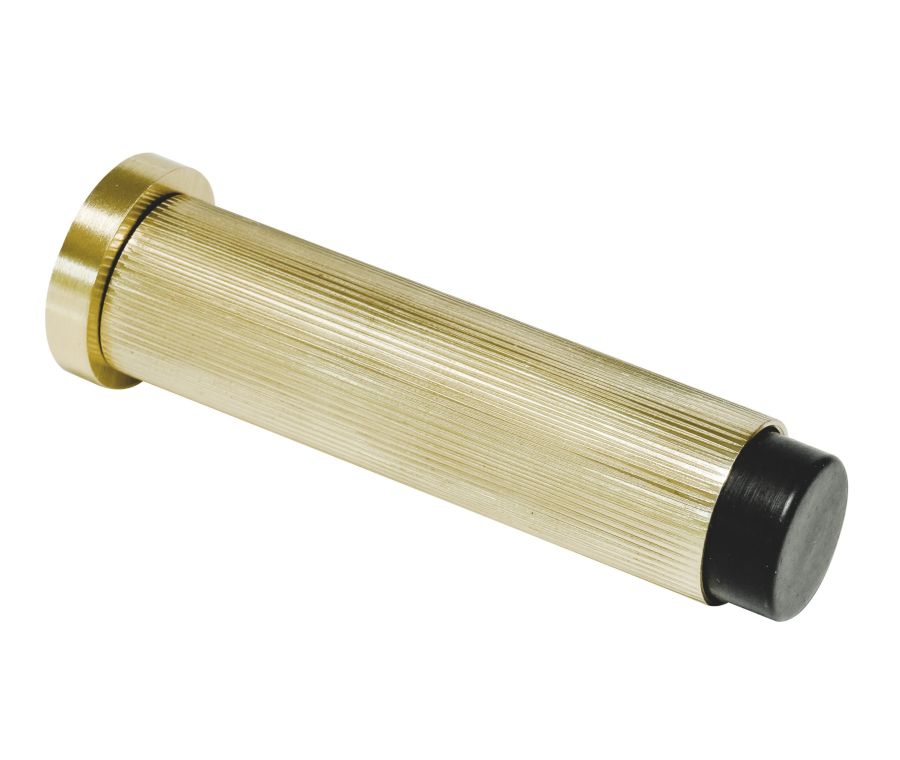Satin Brass 76mm Linear Skirting Door Stop | 63754
