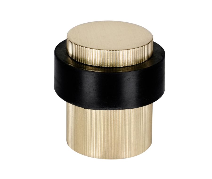 Satin Brass 30mm Linear Floor Door Stop | 63774